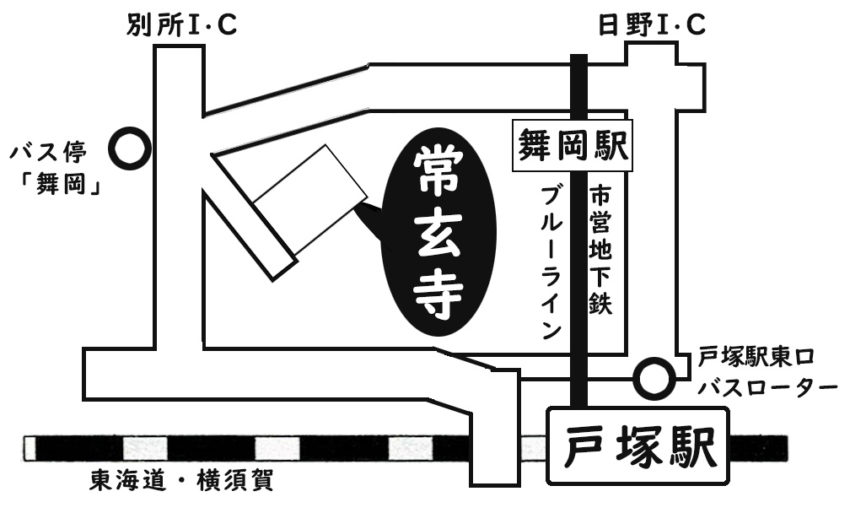 常玄寺の地図